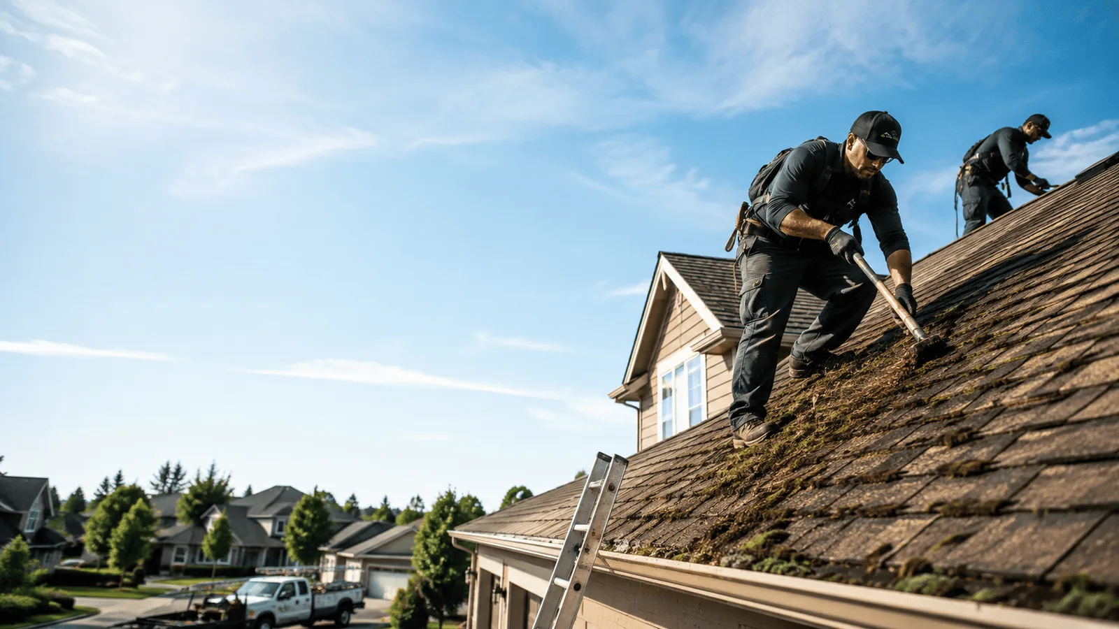 Roof Moss Removal in Liberty, IL near me